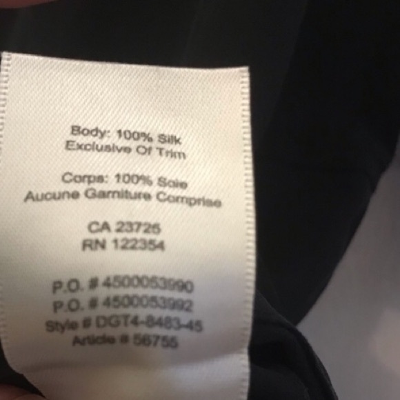 Aritzia Wilfred Bossut Dress 100% Silk Black Size - Picture 13 of 13